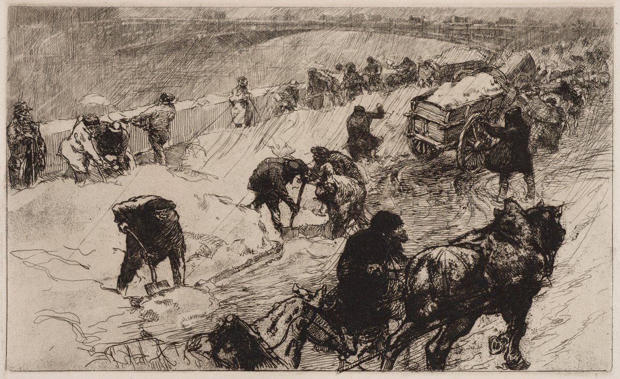 Koulovačka: Flower Quay od Auguste Louis Lepère