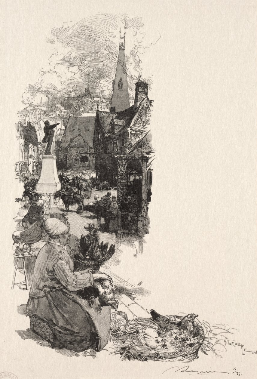 Socha velkého muže od Auguste Louis Lepère