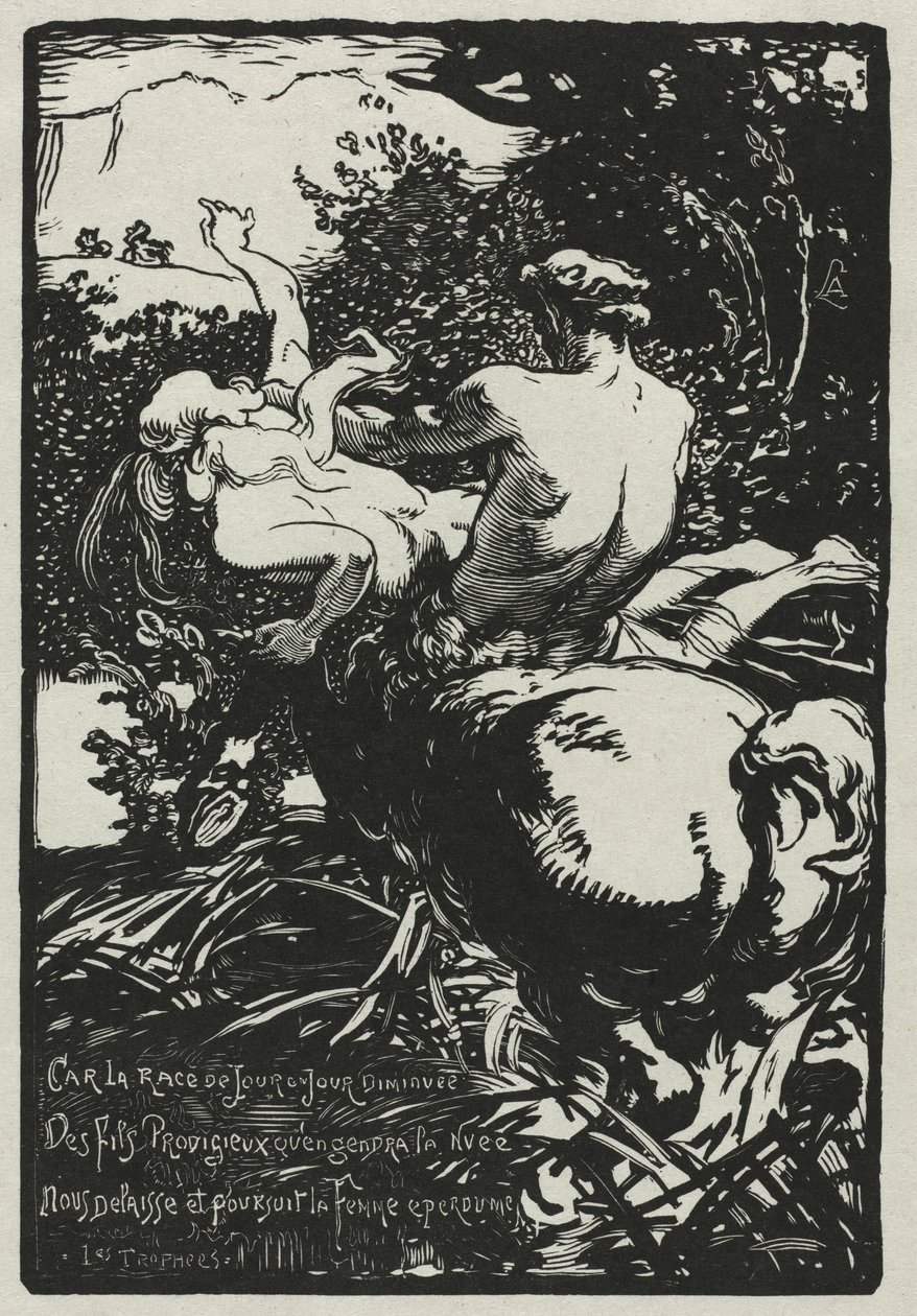 Kentaur, 1896. od Auguste Louis Lepère