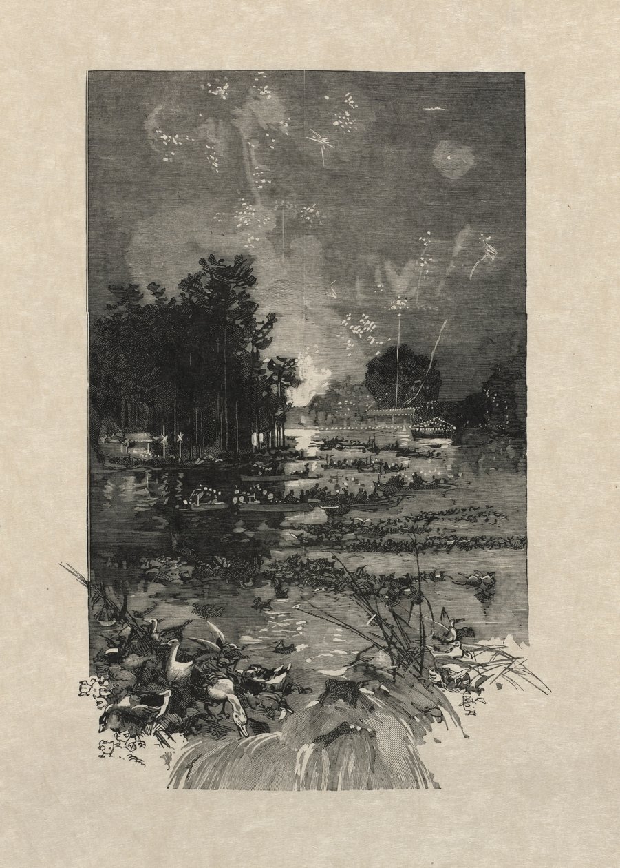 Festival pro oběti povinnosti, 1884. od Auguste Louis Lepère