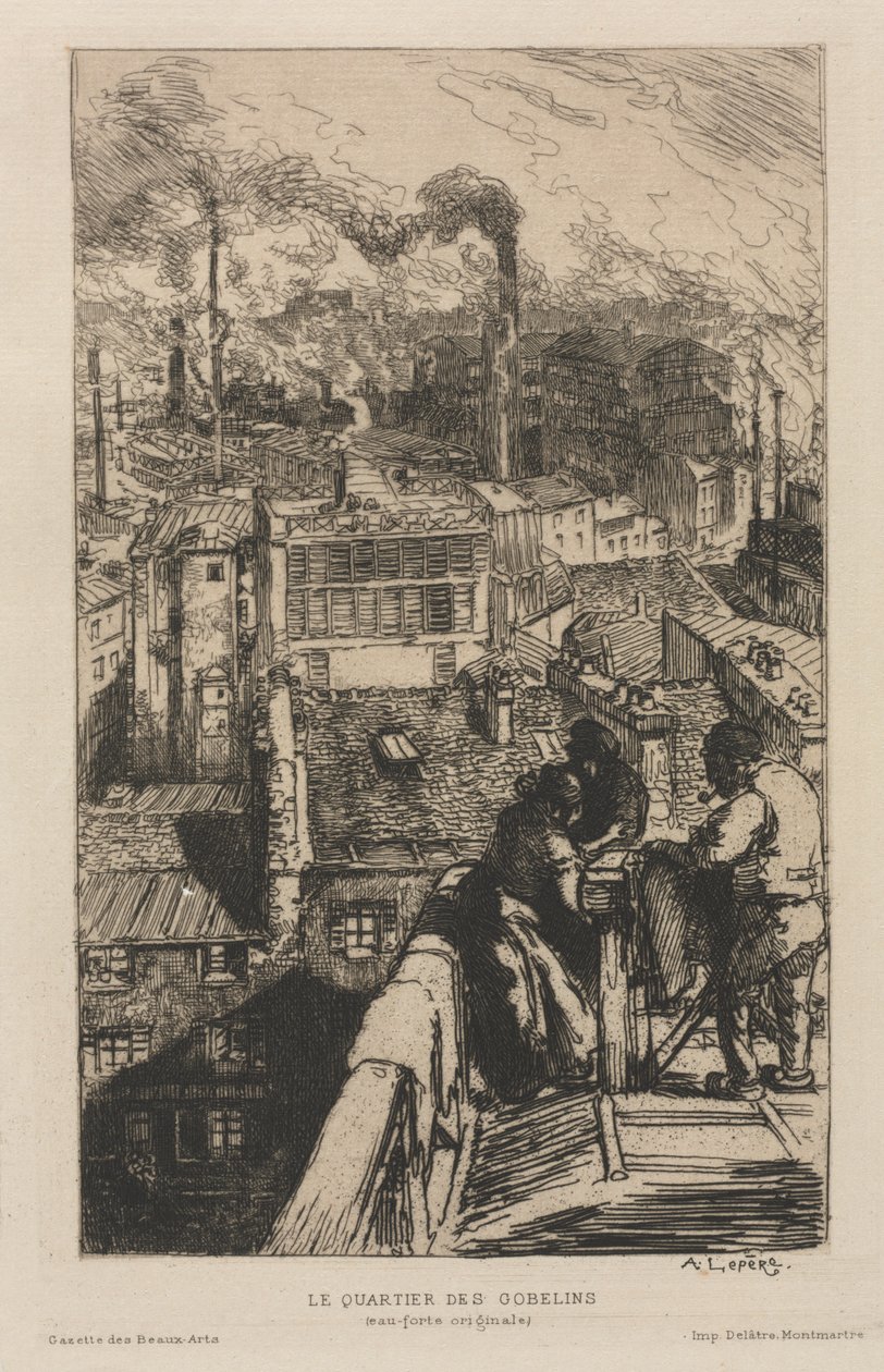 Gobelínová čtvrť od Auguste Louis Lepère