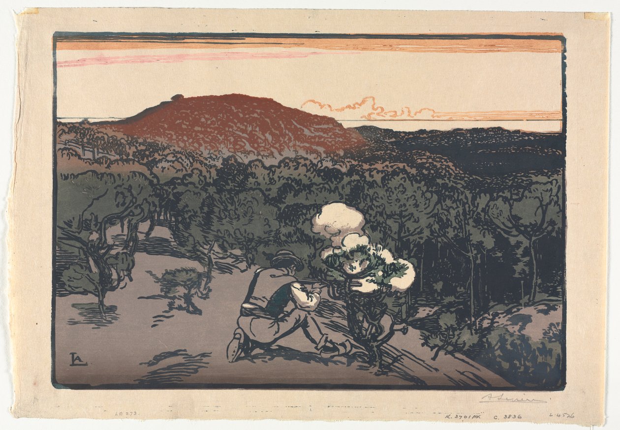 Pytlák, Duny Saint Jean de Mont od Auguste Louis Lepère