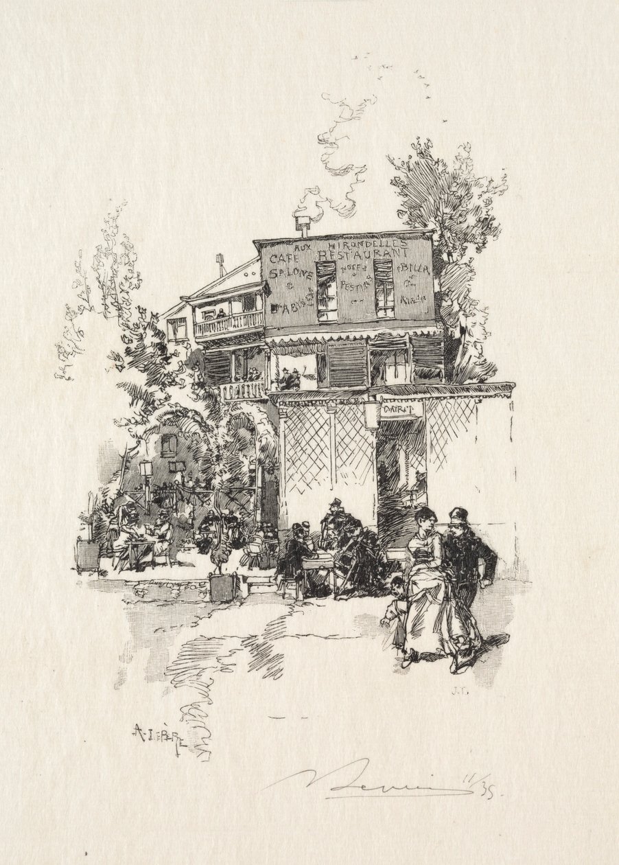 Guinguette. od Auguste Louis Lepère