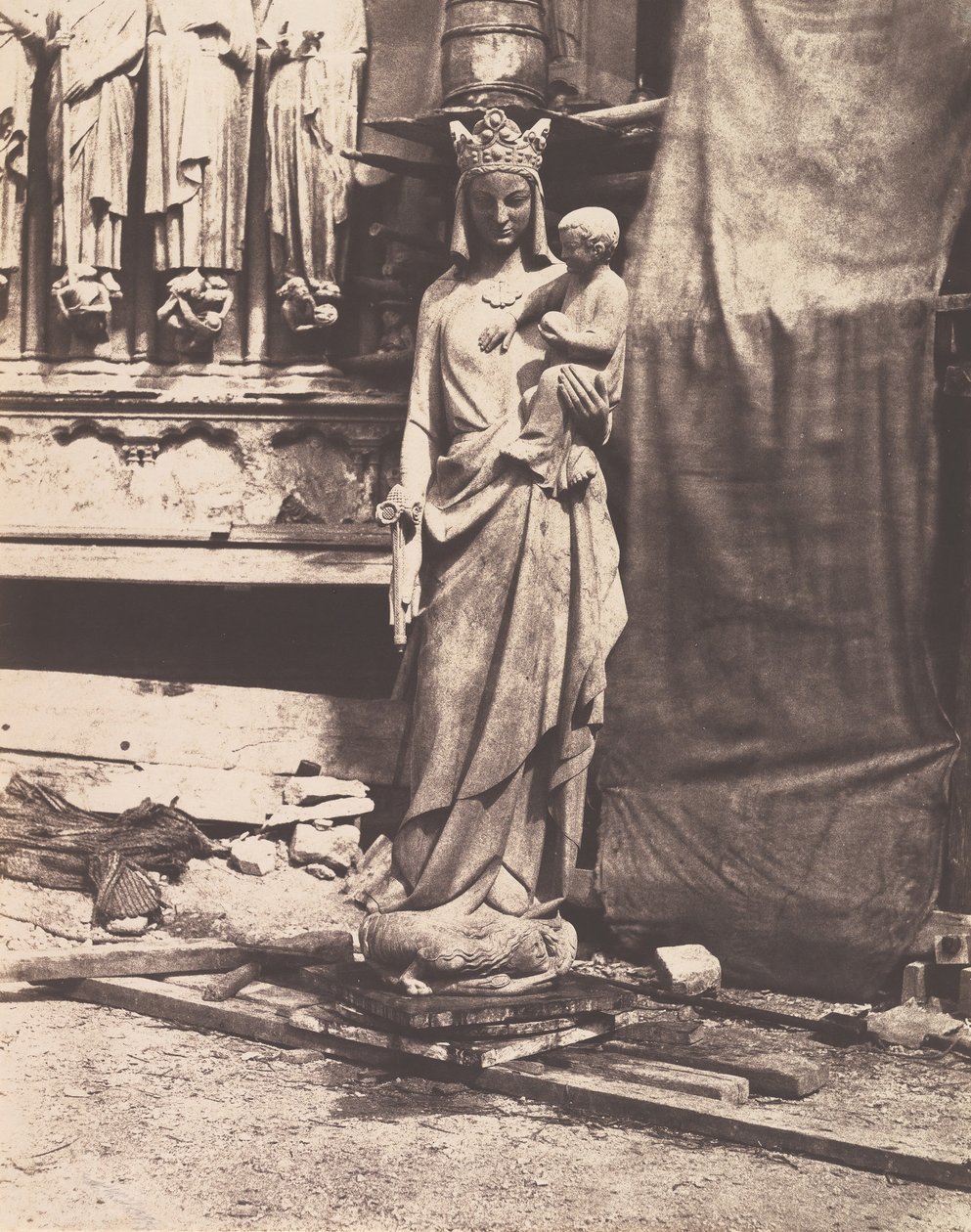 [Socha Panny a dítěte, Notre Dame, Paříž], 1853-1854. od Auguste Mestral