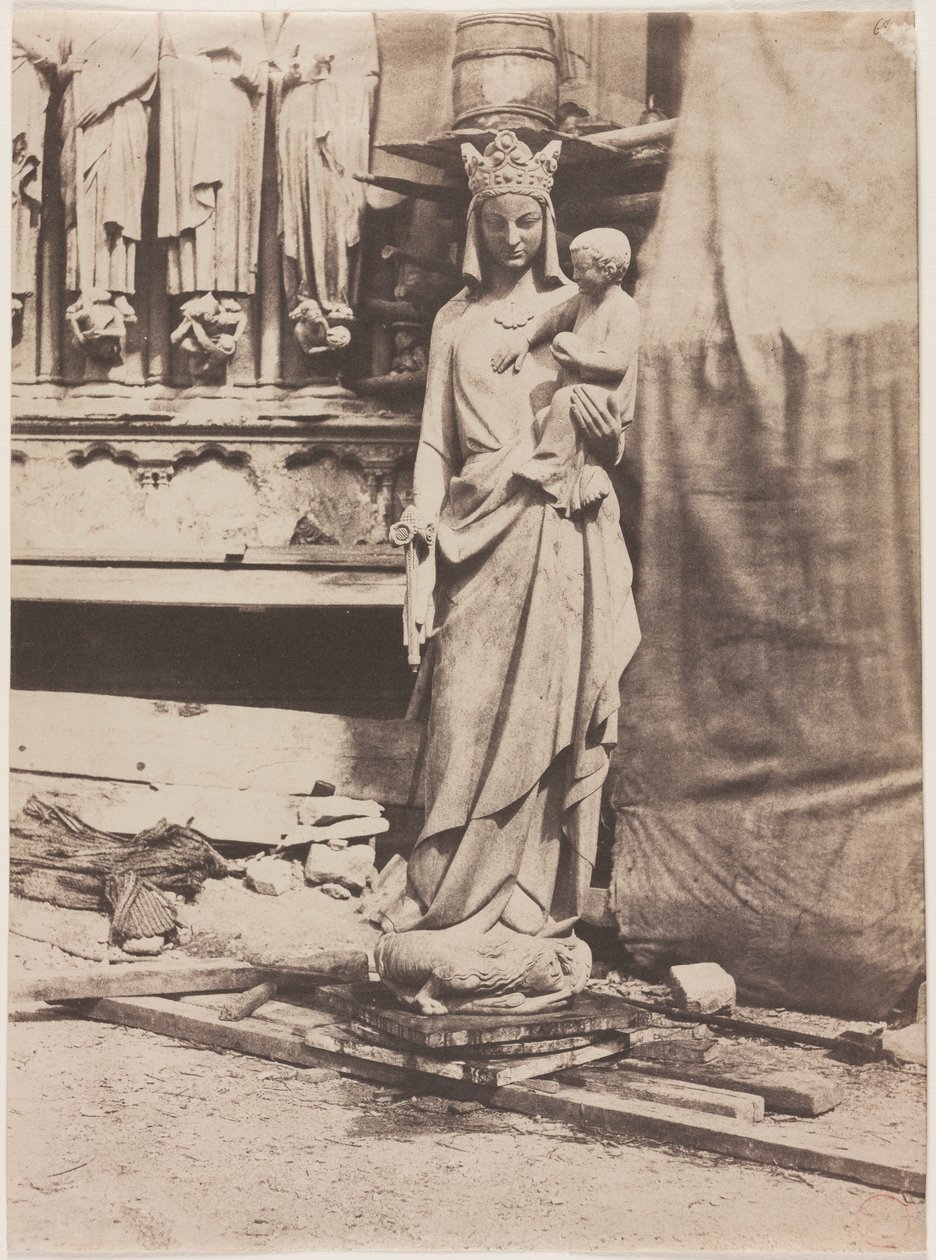 Socha Panny Marie, Notre Dame de Paris od Auguste Mestral