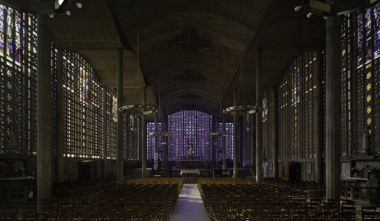 Kostel Notre Dame du Raincy v Raincy (Seina Saint Denis). Stavba 1923, architekti Gustave Perret (1876-1952) a Auguste Perret (1874-1954). Fotografie 10/02/10. od Auguste Perret