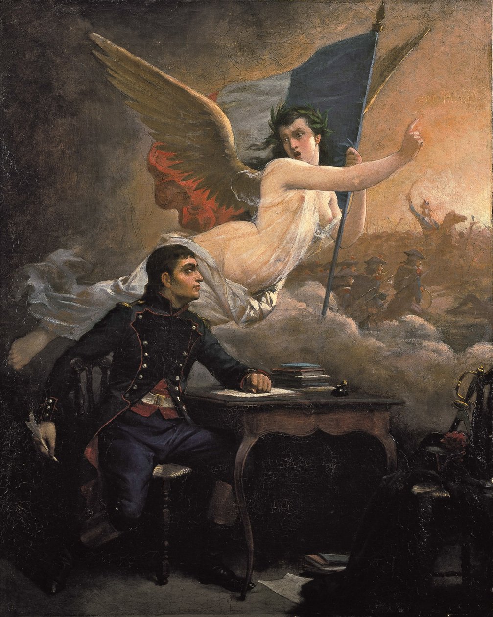 Rouget de Lisle skládající Marseillaisu, c. 1875. od Auguste Pinelli