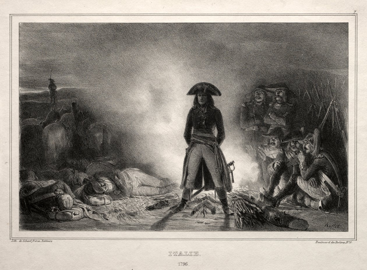 Album pro rok 1836: Itálie, 1796, Napoleon Bonaparte, 1836. od Auguste Raffet
