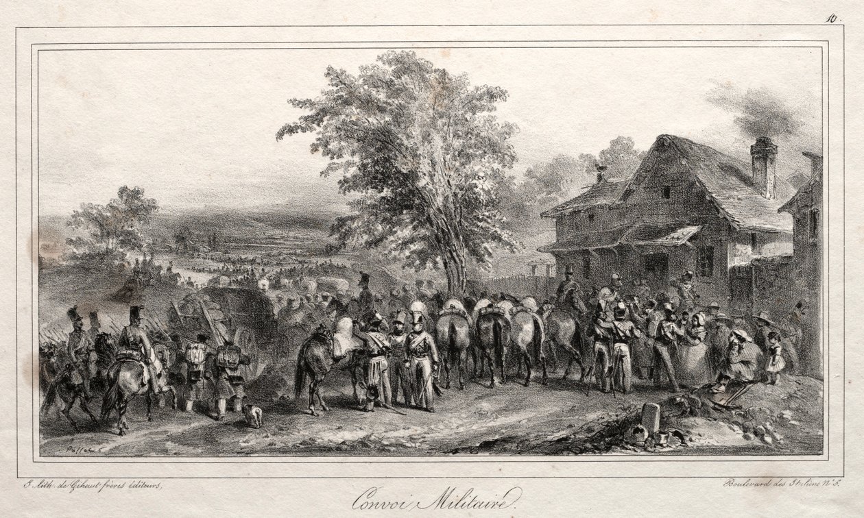 Album pro rok 1831: Vojenský konvoj, 1831. od Auguste Raffet