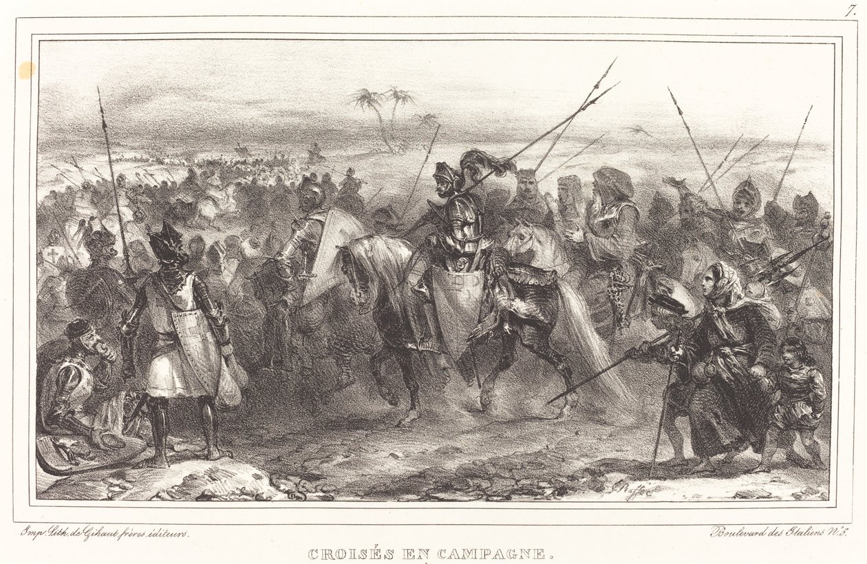 Křižáci na venkově od Auguste Raffet