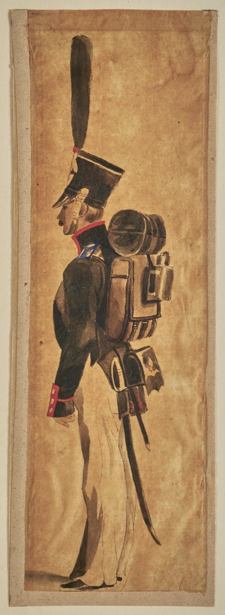 Studie einer Militäruniform: Infanterie od Auguste Raffet