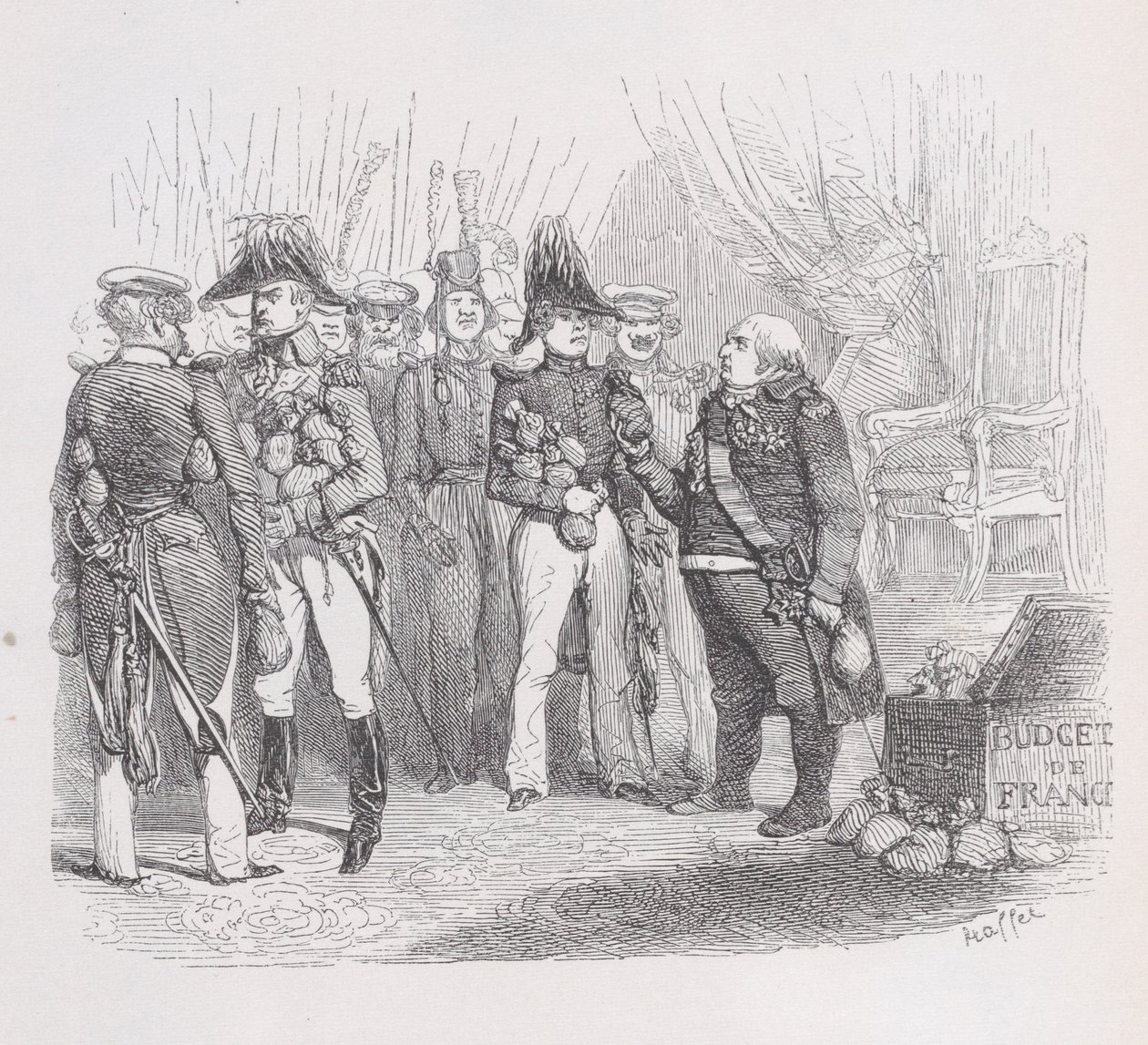 Barbarská svatá aliance z The Complete Works of Béranger, 1836. od Auguste Raffet