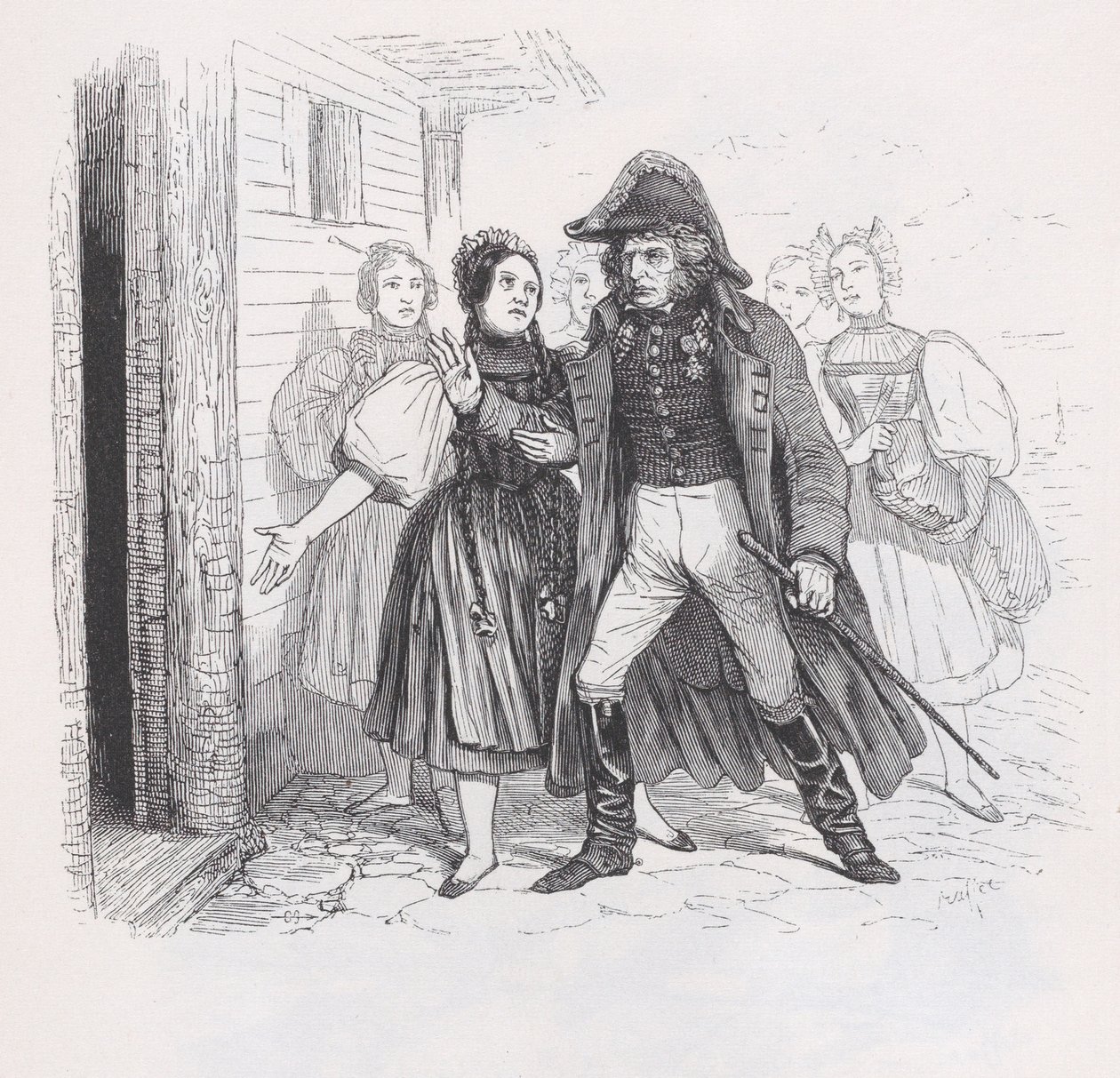 Vypovězený z Úplných Bérangerových děl, 1836. od Auguste Raffet