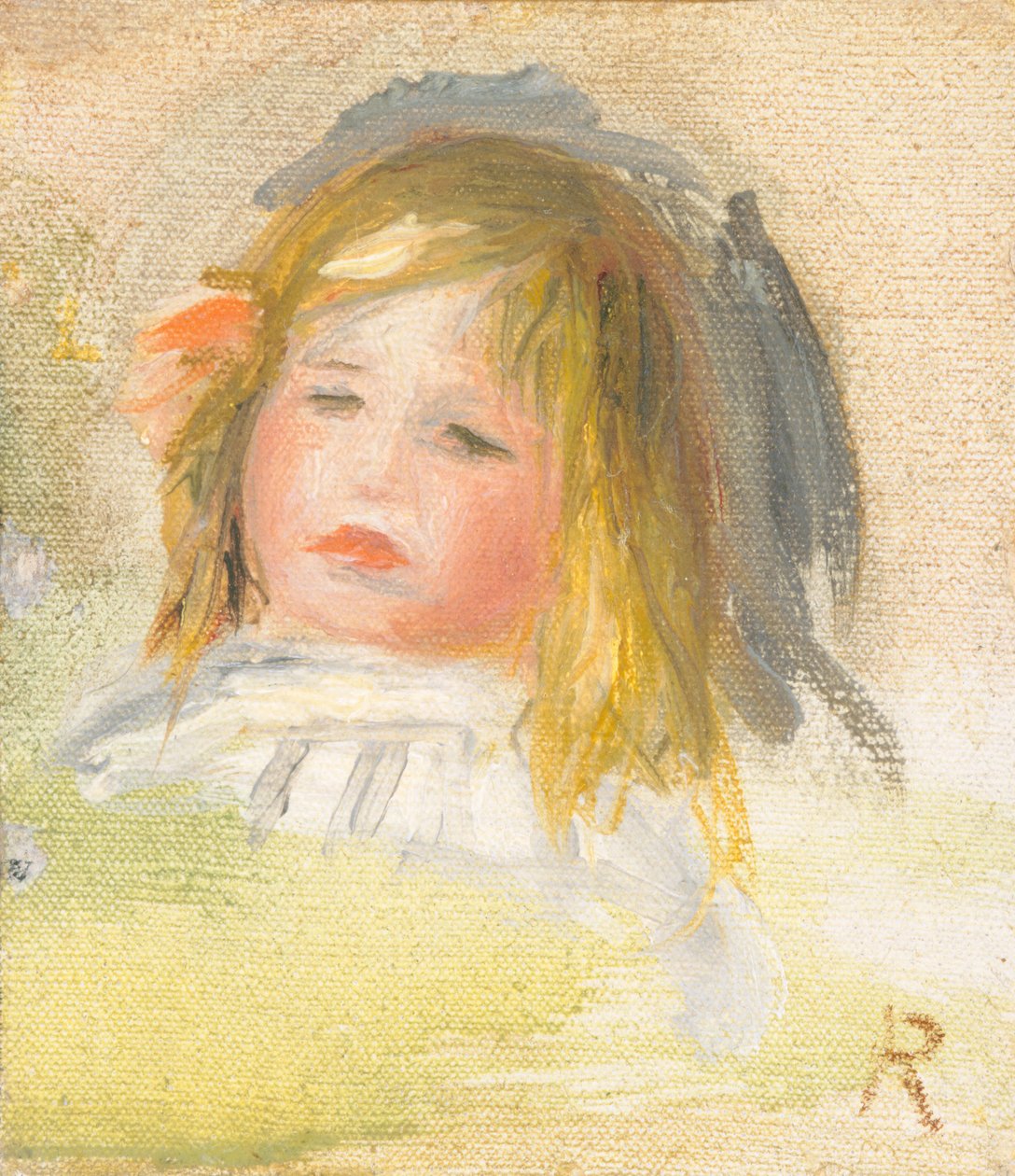 Dítě s blond vlasy od Auguste Renoir