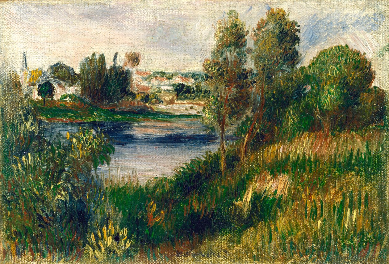 Krajina ve Vétheuil od Auguste Renoir