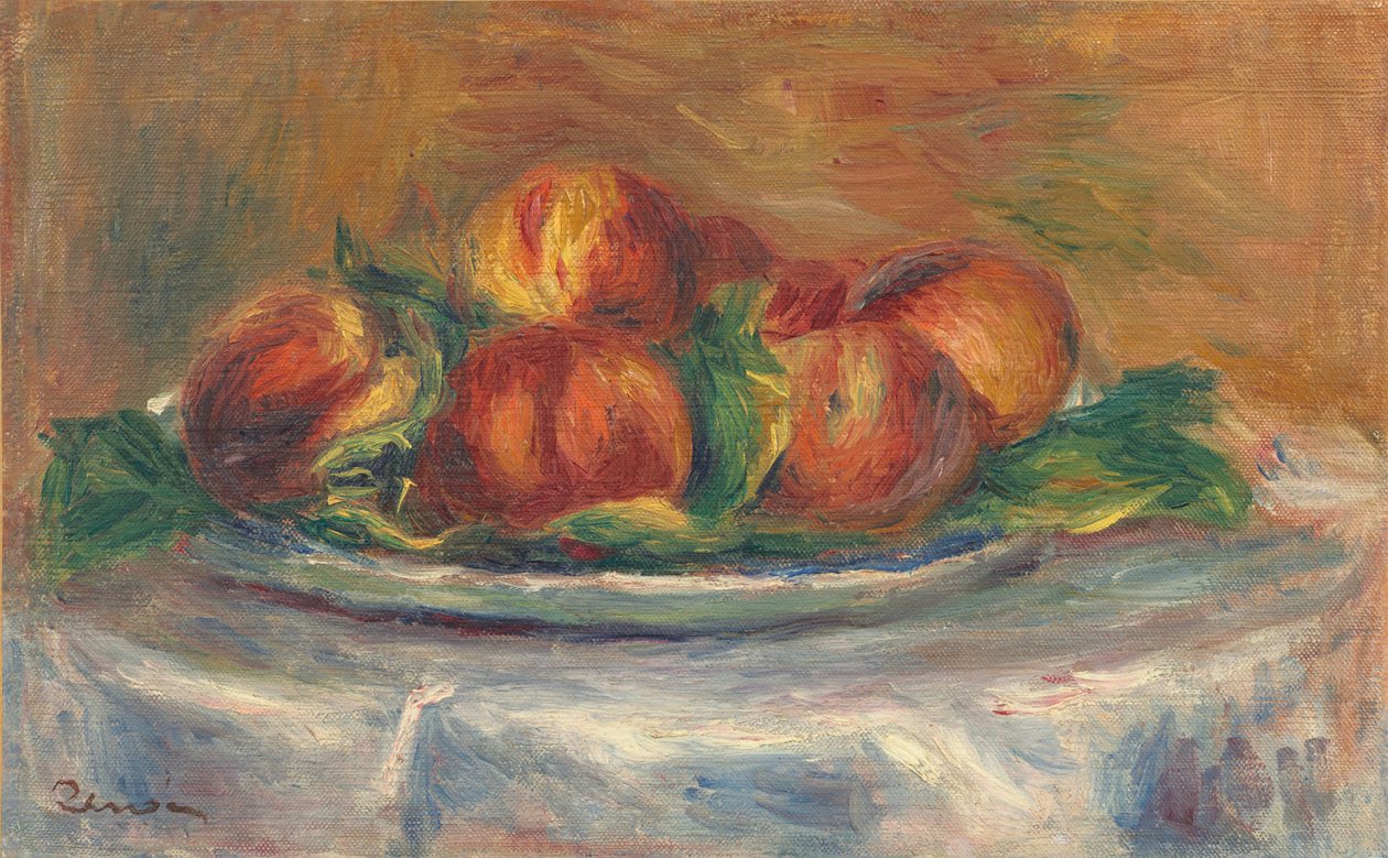 Broskve na talíři od Auguste Renoir