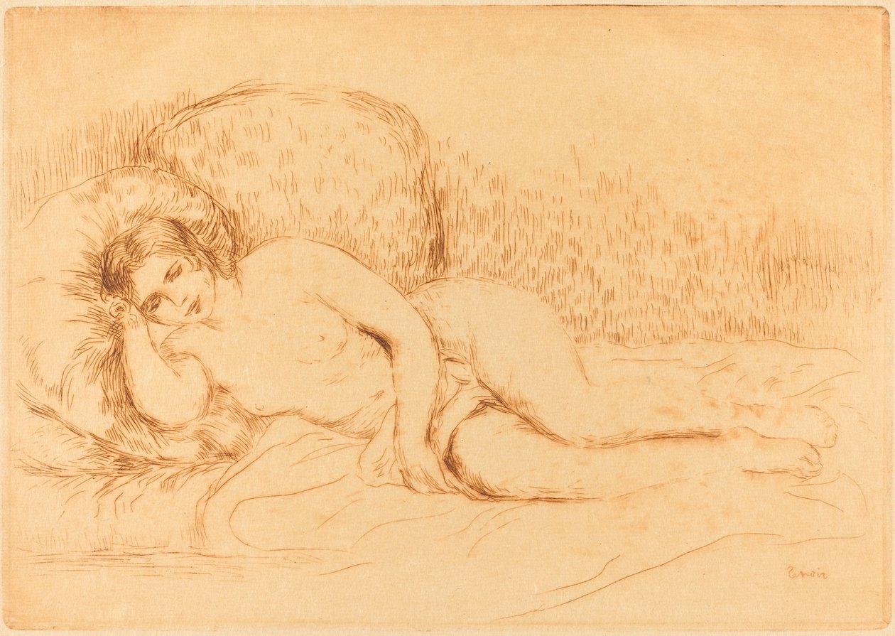 Žena ležící (Femme couchee) od Auguste Renoir