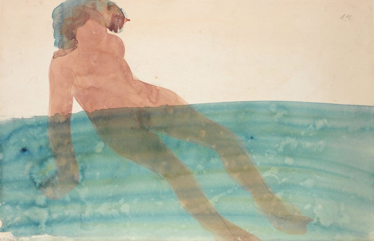 Koupající se žena, cca 1901-1902 od Auguste Rodin