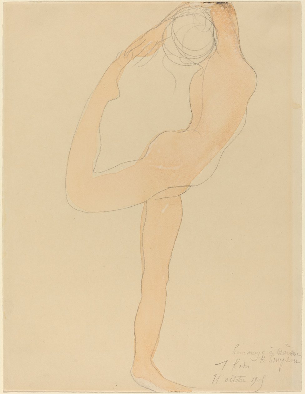 Tančící postava od Auguste Rodin