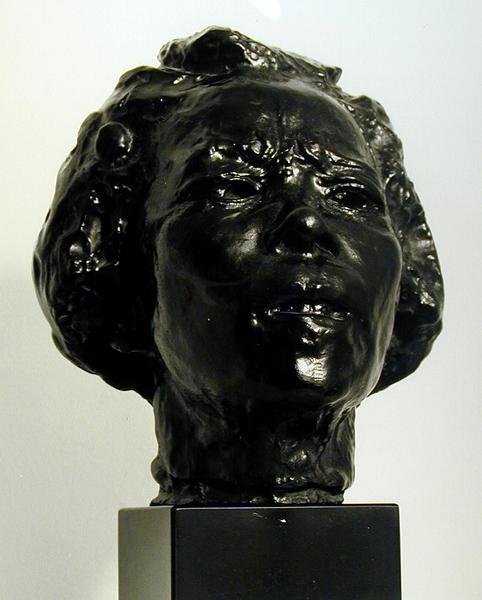 Hanoko (bronz) (čb fotografie) od Auguste Rodin