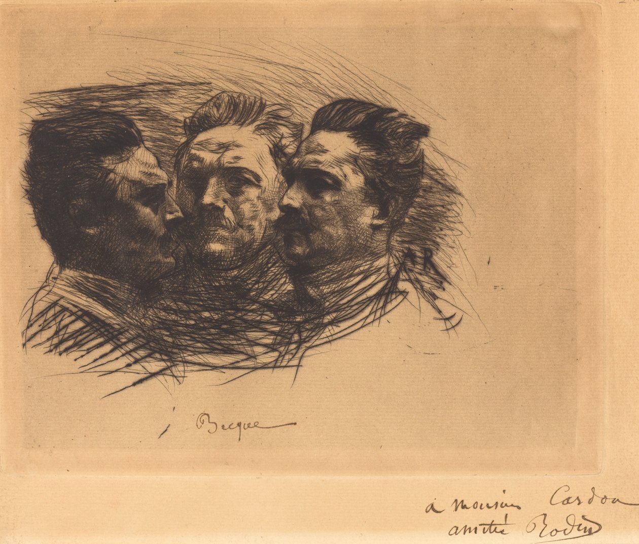 Henry Becque, 1885. od Auguste Rodin