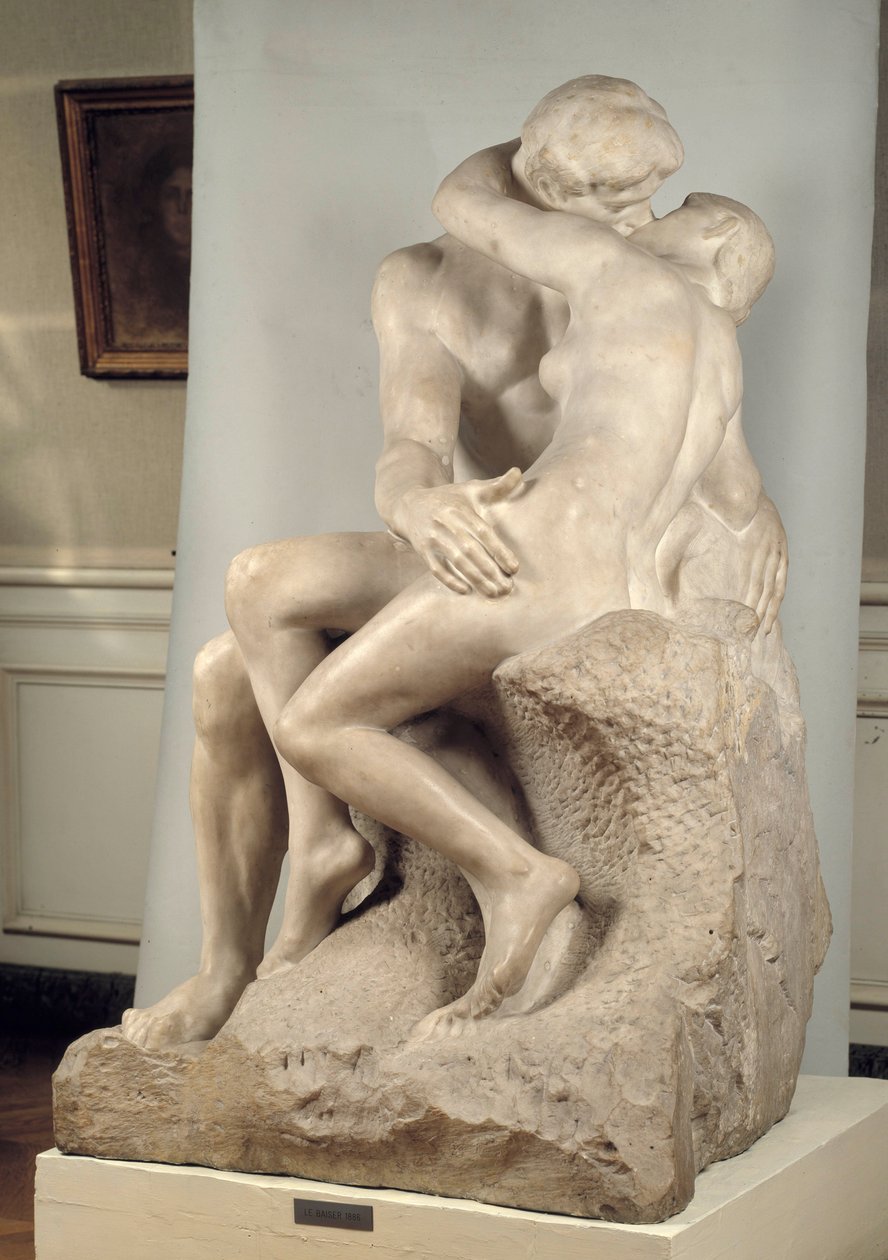 Mramorová socha polibku od Augusta Rodina (1840-1917) od Auguste Rodin