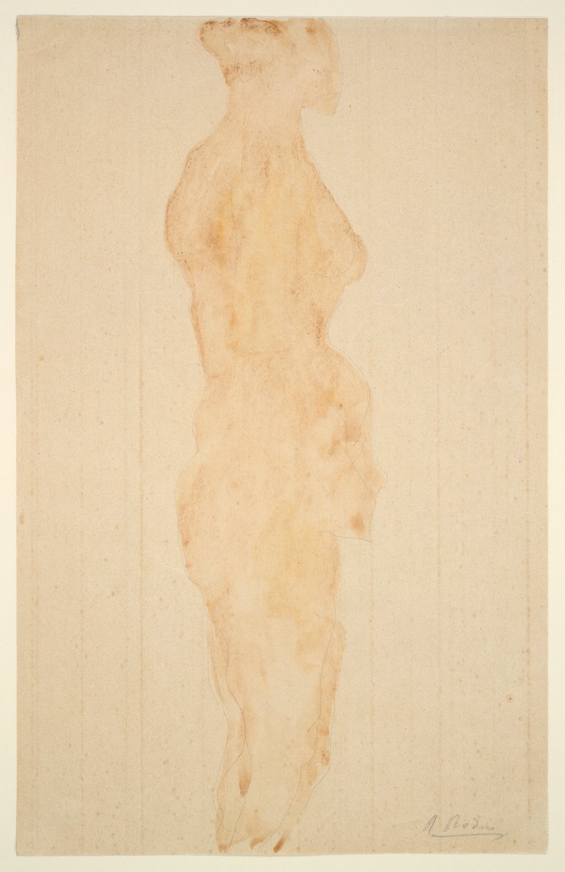 Nude Stojící, Boční Pohled od Auguste Rodin