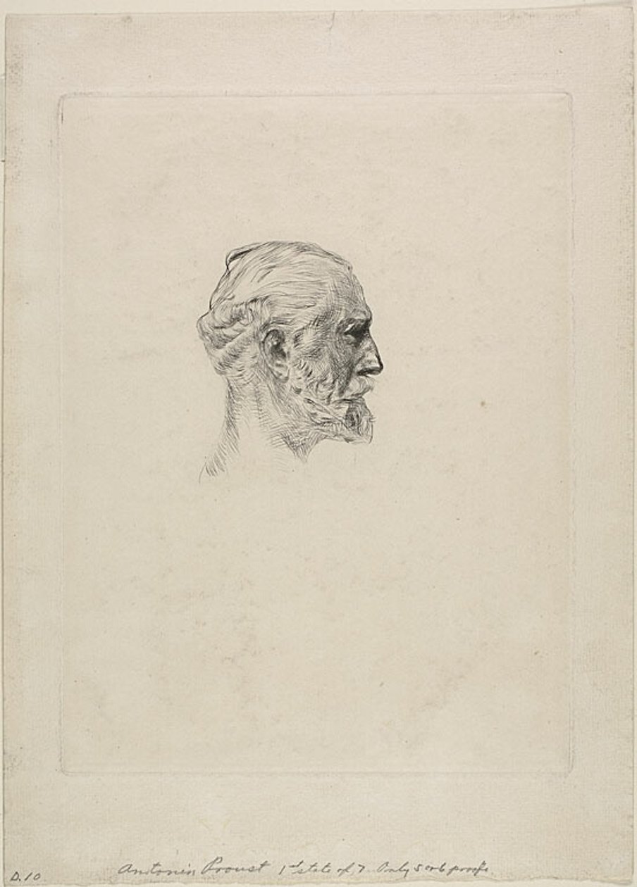 Portrét Antonina Prousta od Auguste Rodin