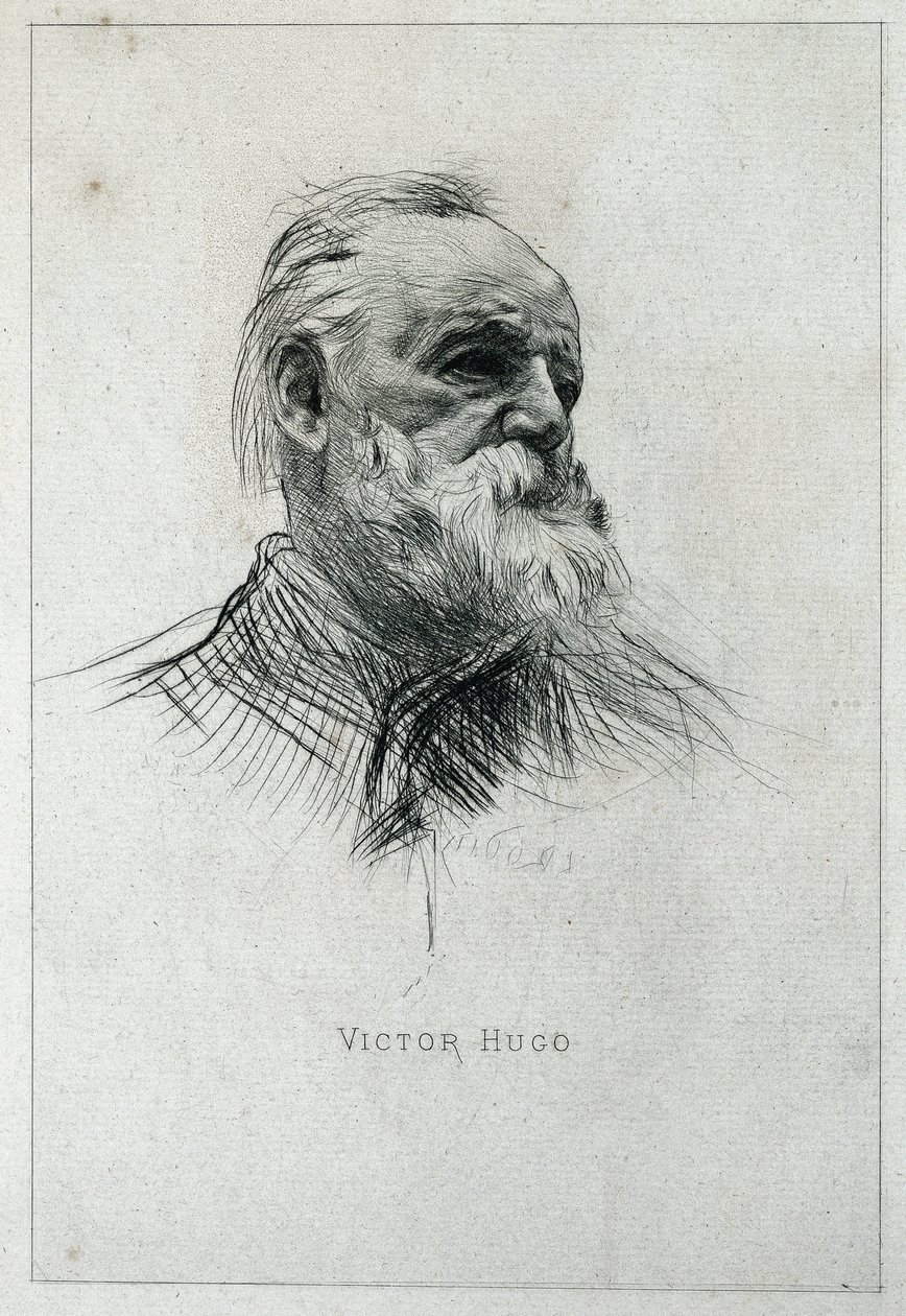 Portrét spisovatele Victora Huga od Auguste Rodin