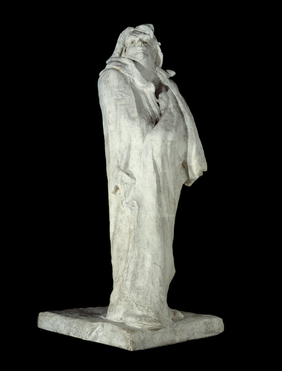 Francouzský spisovatel Honore de Balzac (1799-1850). Sádrová socha od Augusta Rodina (1840-1917) 1898 Paříž, Musee d
