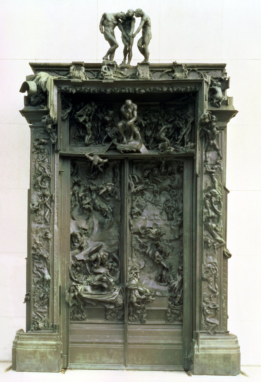 Brány pekla, 1880-90 (bronz) od Auguste Rodin
