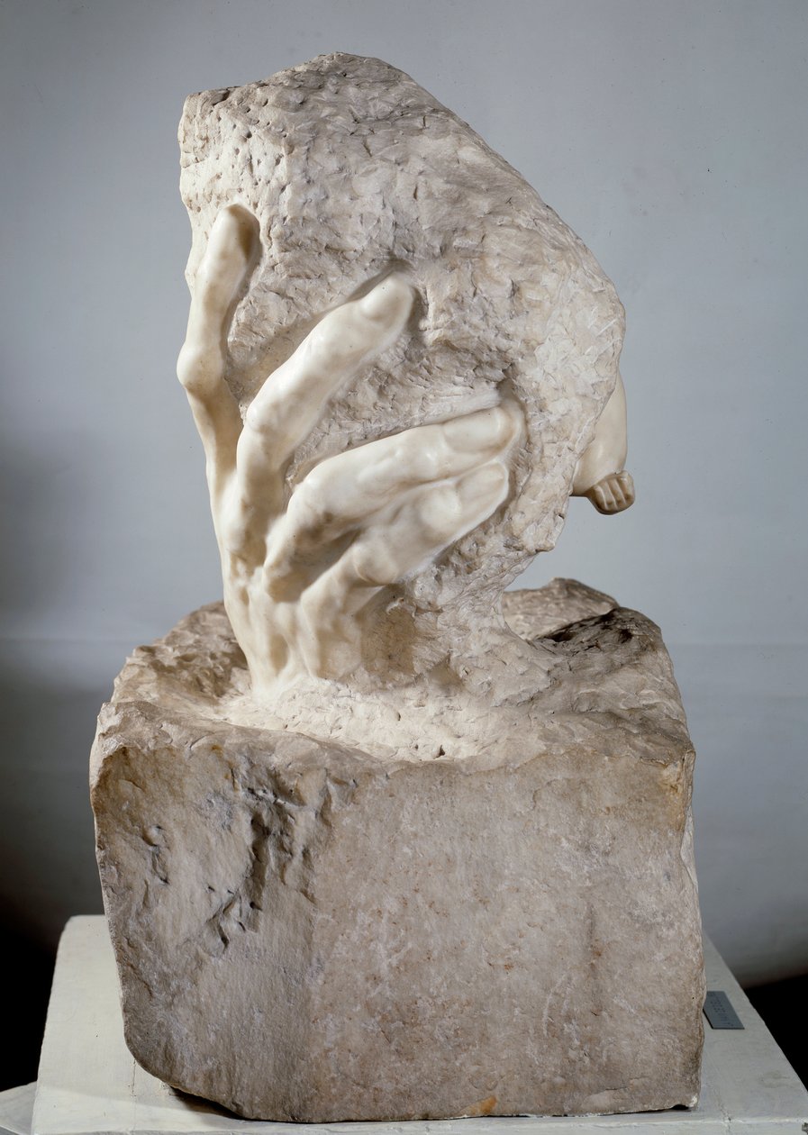 The Hand of God Mramorová socha od Augusta Rodina (1840-1917) Paříž 20. století, Musee Rodin od Auguste Rodin