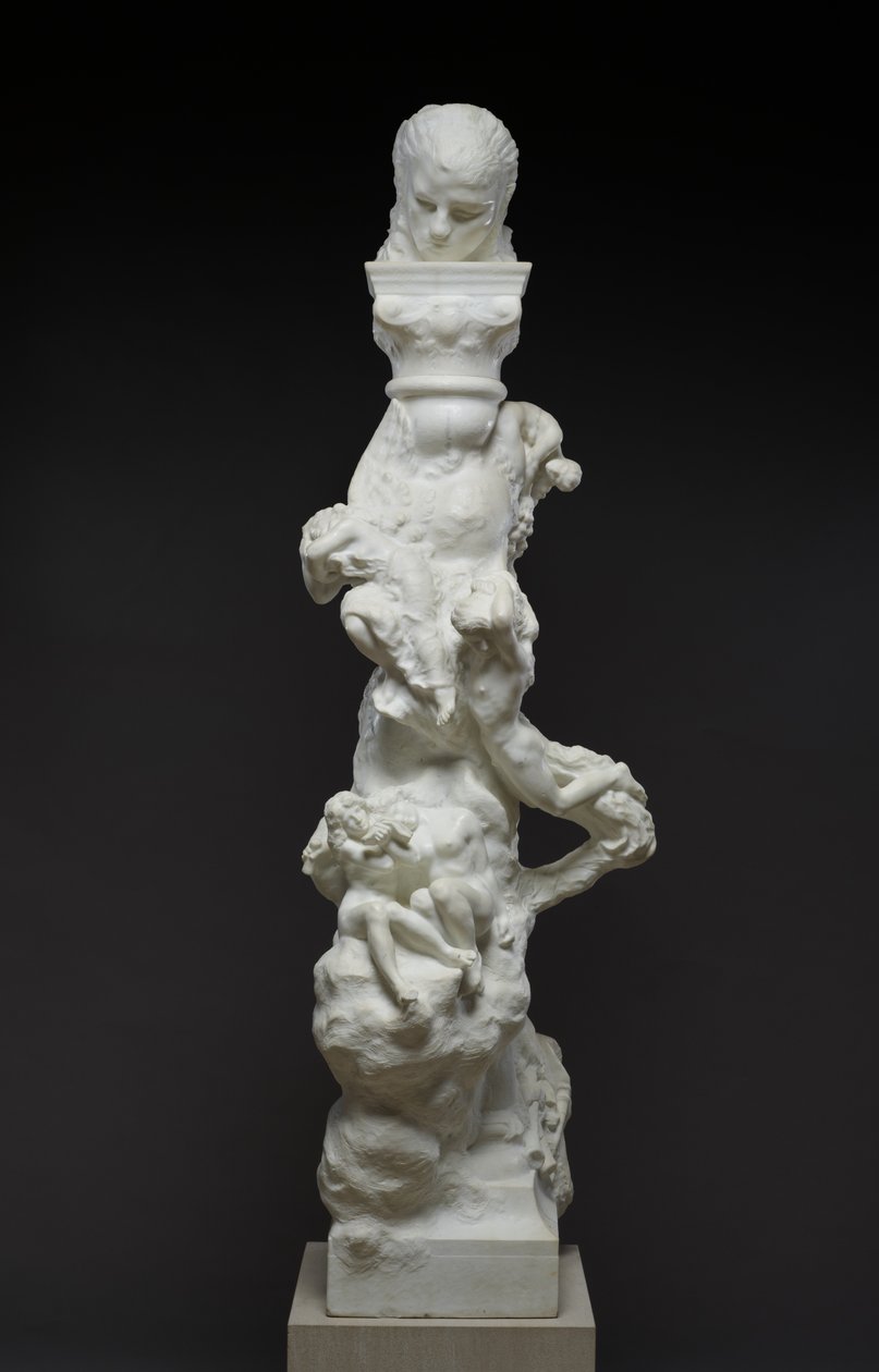 Básník a kontemplativní život: Fenailleův sloup, 1896 od Auguste Rodin