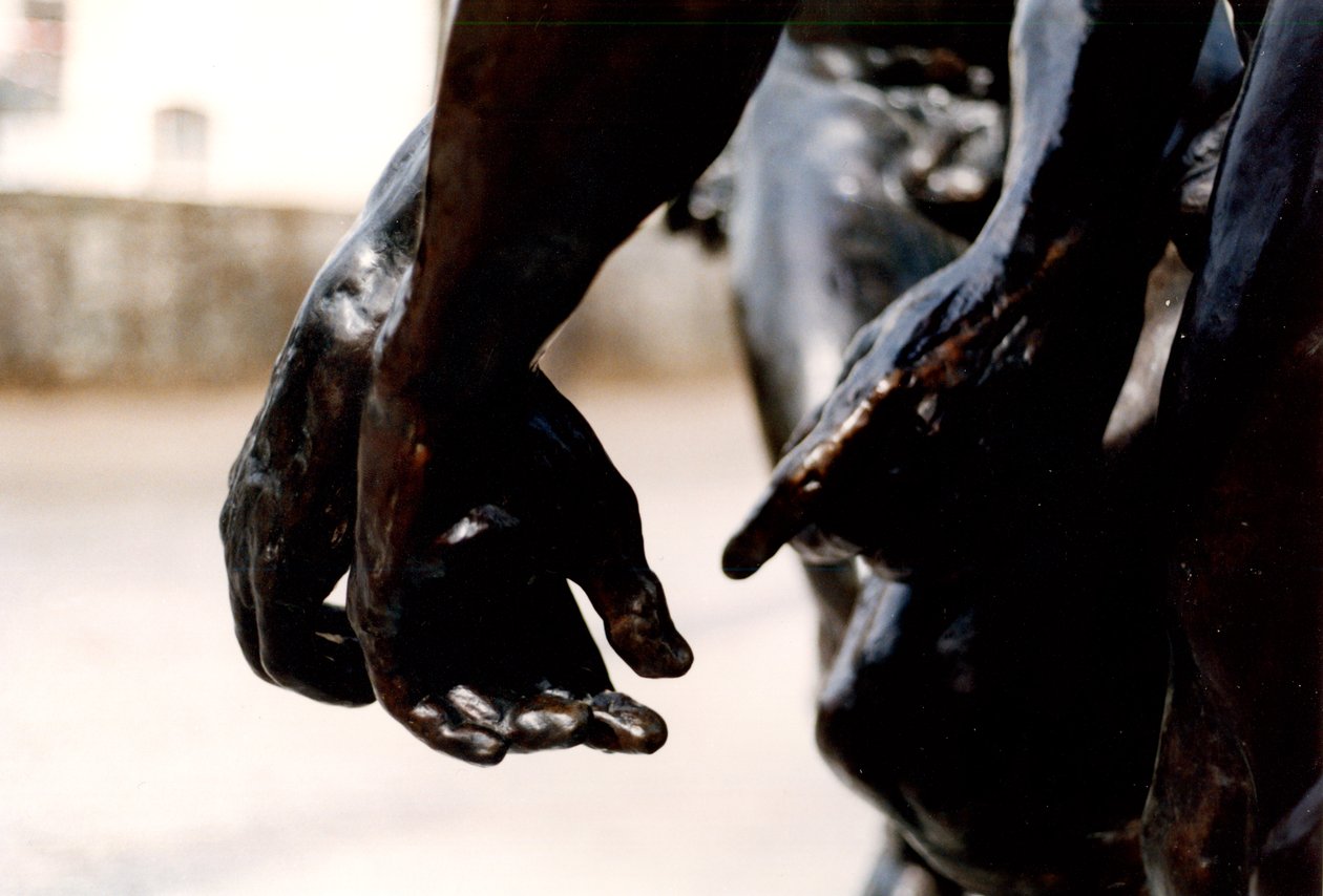 Tři odstíny, detail tří rukou, 1881 bronzový detail 108012 od Auguste Rodin