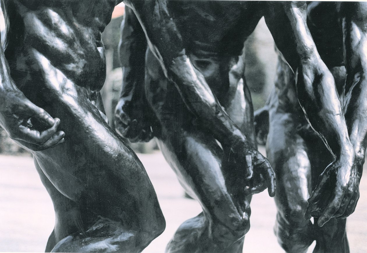 Tři odstíny, detail trupu a paží, 1881 bronzový detail z 108012 od Auguste Rodin