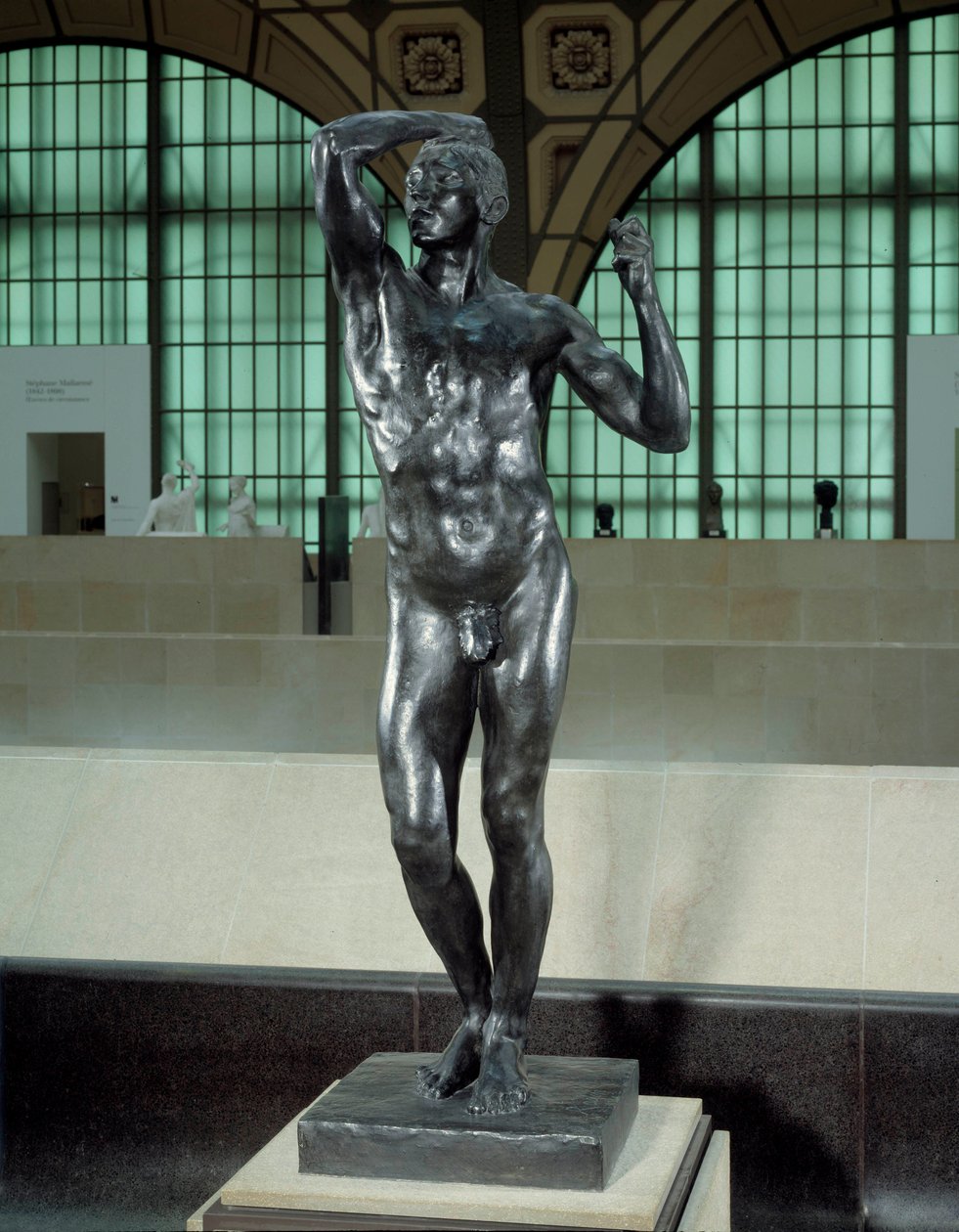 Mosazná bronzová socha od Augusta Rodina (1840-1917) Dim. 178 x 59 x 61,5 cm. Po roce 1877. Musee d