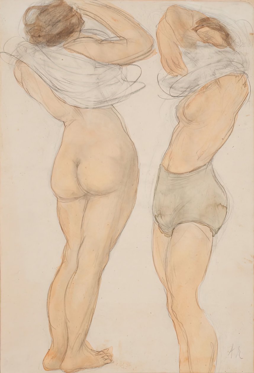 Dvě figury, n.d. od Auguste Rodin