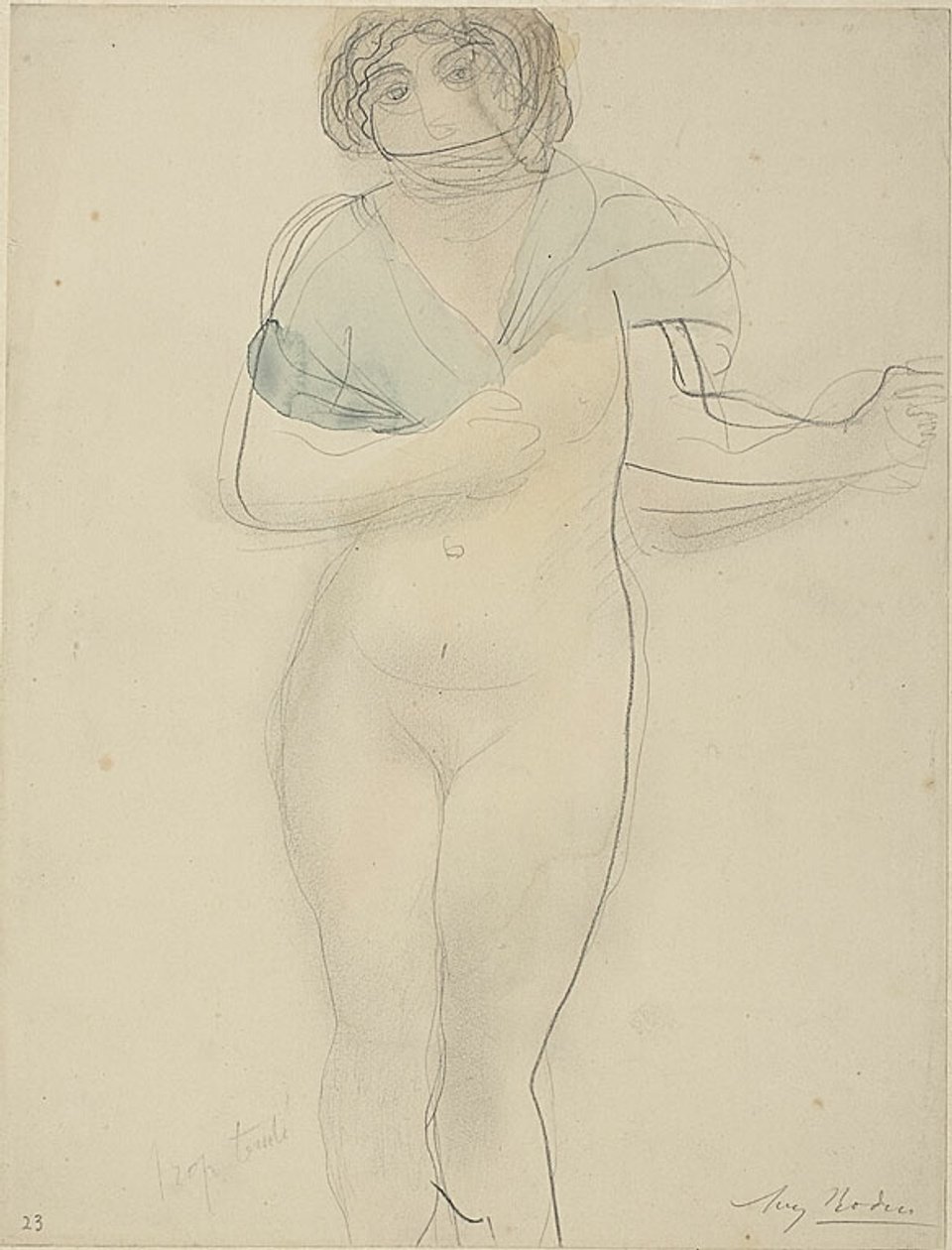 Žena s šátkem od Auguste Rodin