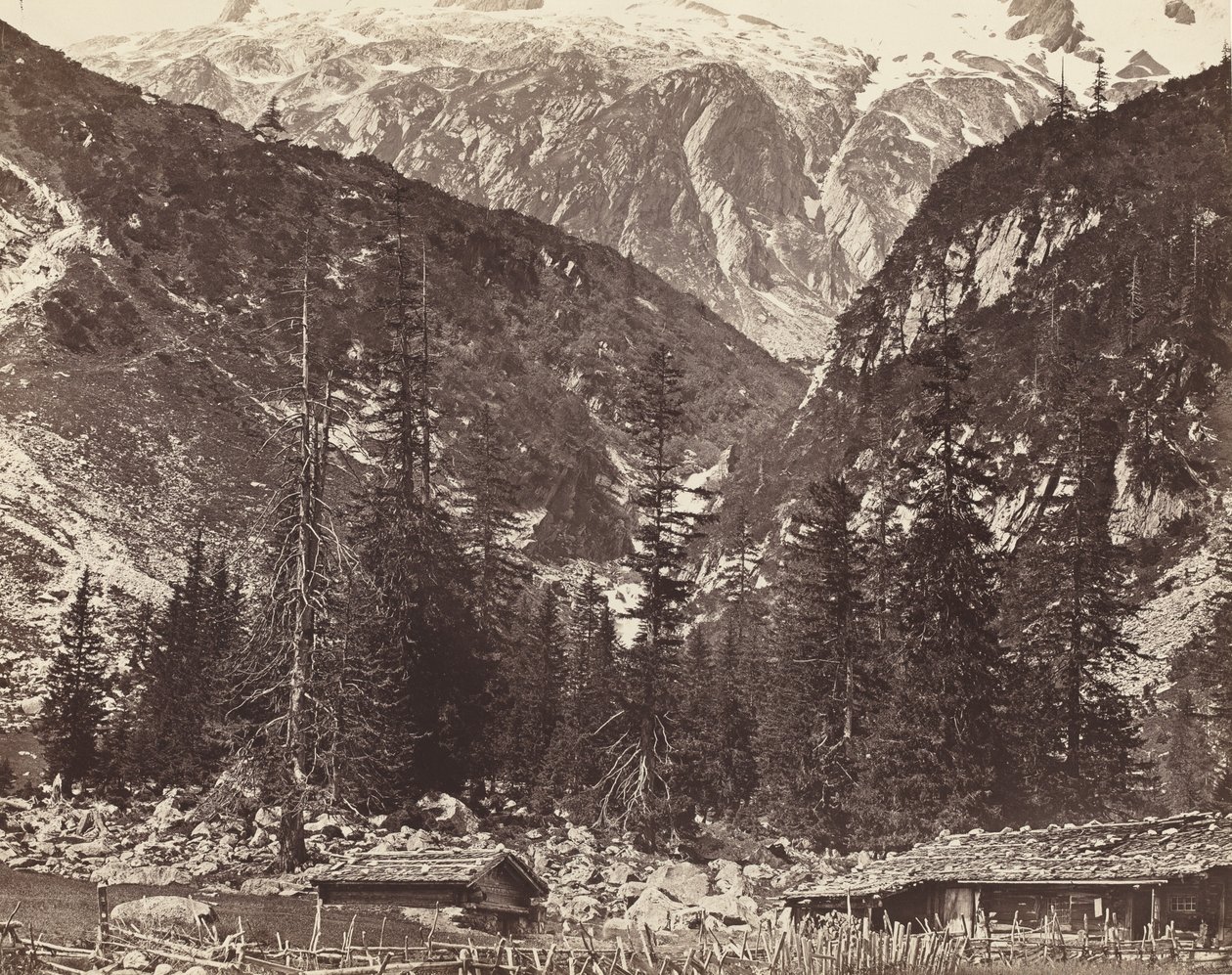 Chalet de Handeck, Hasli Valley, Canton Bern, Švýcarsko, c. 1860 od Auguste Rosalie Bisson