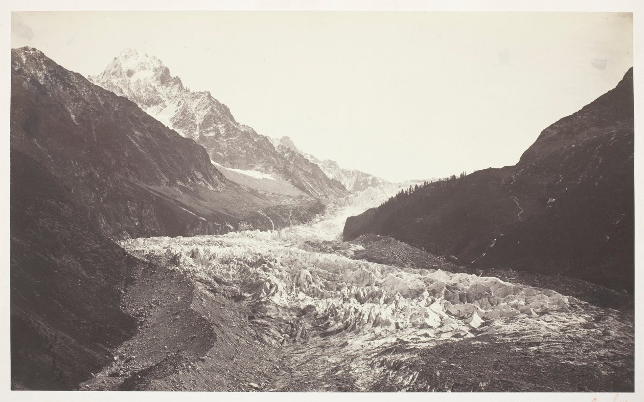 Savoie 48. Aiguille et glacier d’Argentières (Savoy 48. The Needle and the Argentières Glacier) od Auguste Rosalie Bisson