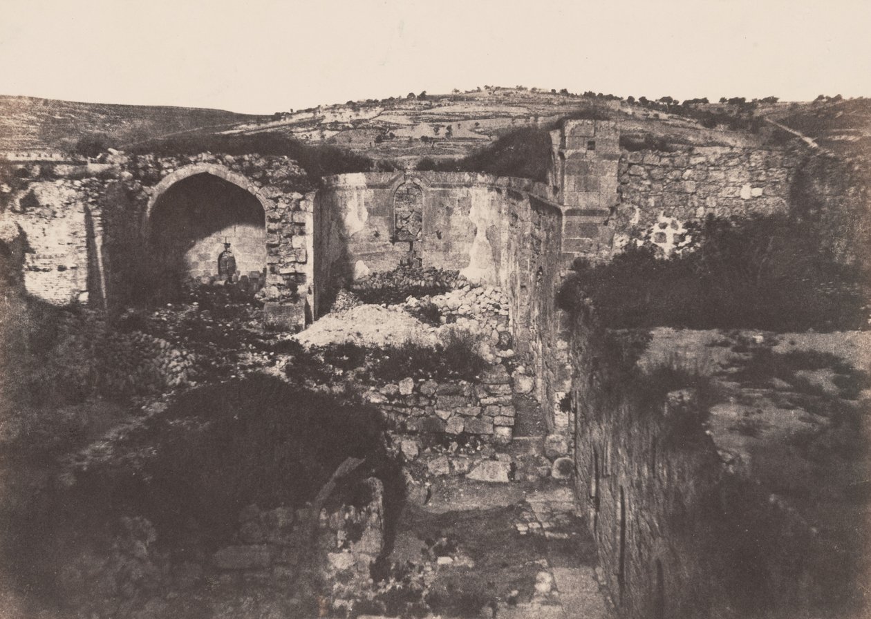 Jérusalem: Marie Magdalény (Jeruzalém: kostel sv. Marie Magdalény),1854 (foto) od Auguste Salzmann