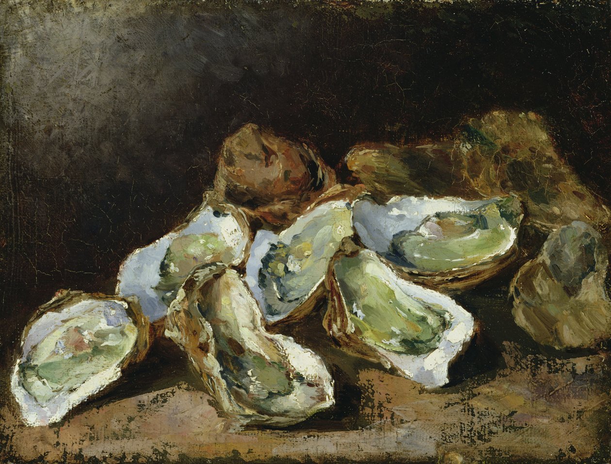 Zátiší s ústřicemi (olej na plátně) od Auguste Theodule Ribot