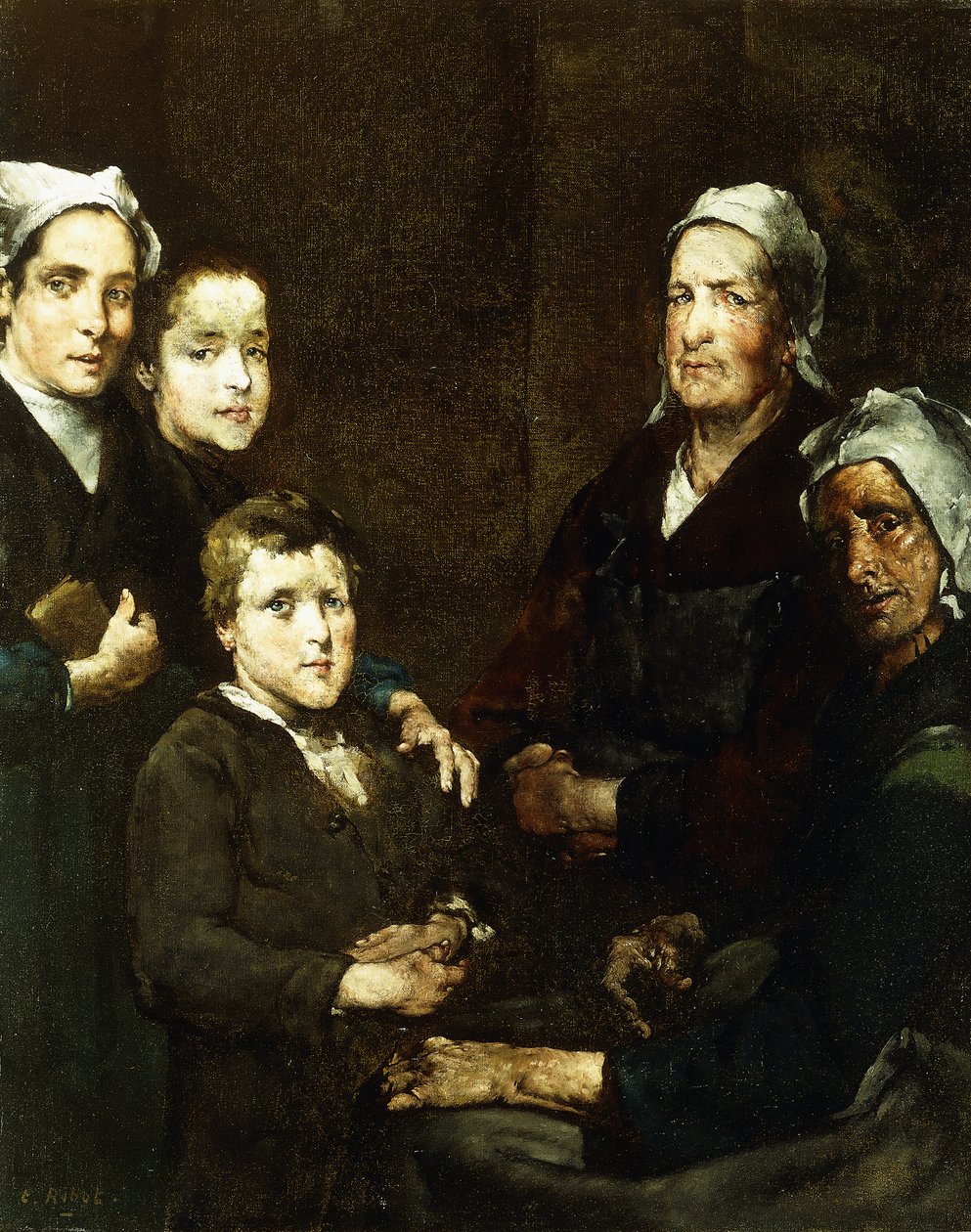 Bretonská rodina; Bretonská rodina, od Auguste Theodule Ribot