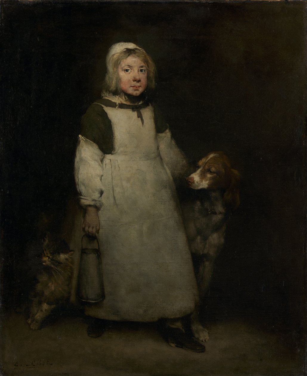 Malá dojička, kolem roku 1865 od Auguste Theodule Ribot