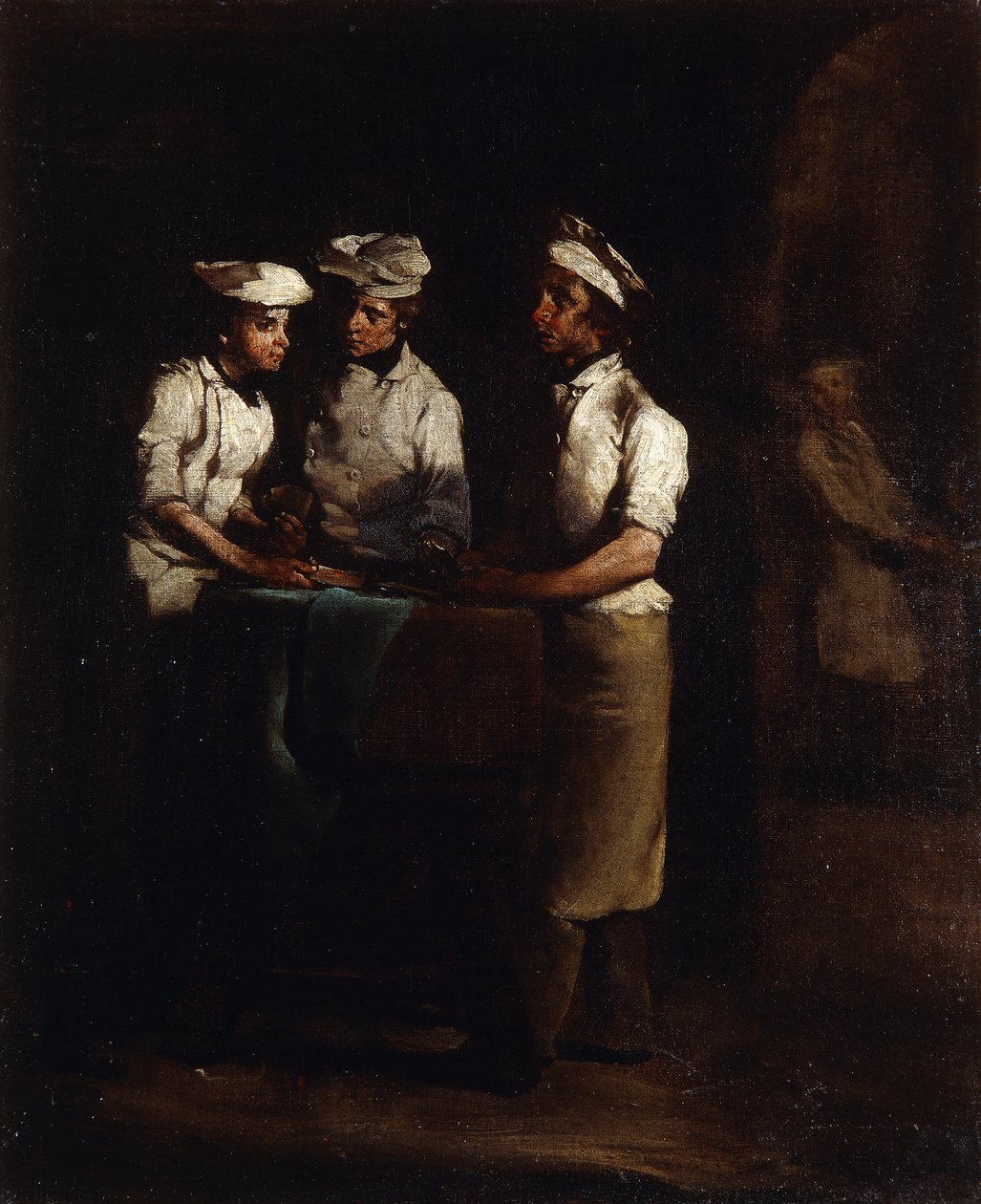 Tři kuchaři; Tři kuchaři, od Auguste Theodule Ribot