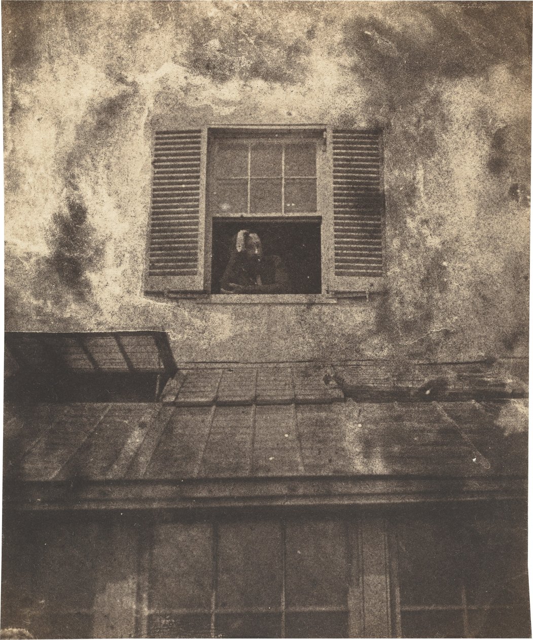 Auguste Vacquerie u okna, Marine Terrace, asi 1853 (foto) od Auguste Vacquerie