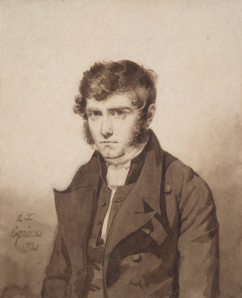 Bez názvu (Portrét umělce od Auguste Xavier Leprince