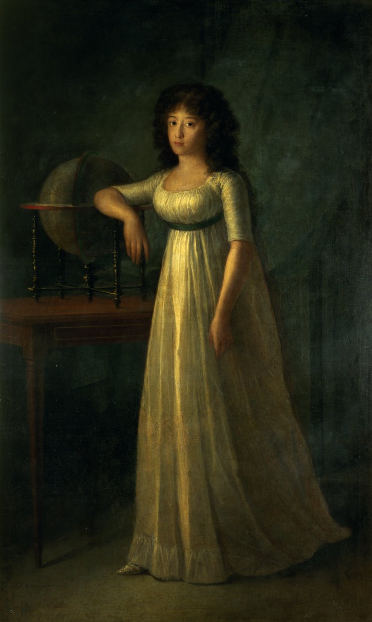 Donna Joaquina Tellez-Giron, dcera vévody a vévodkyně z Osuny, 1798 od Augustin Esteve