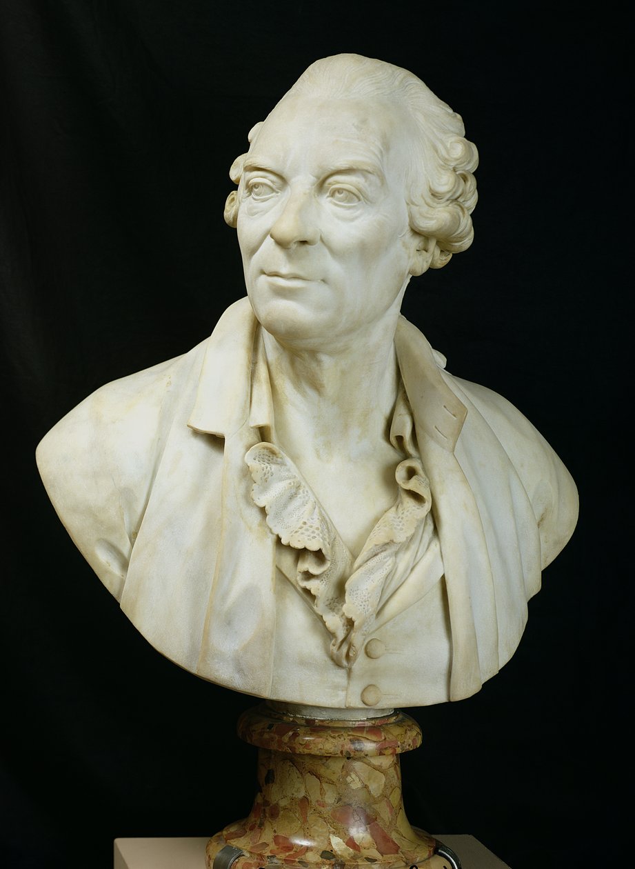 Busta George Louis Leclerc (1707-88) hrabě z Buffonu, 1773 (mramor) od Augustin Pajou
