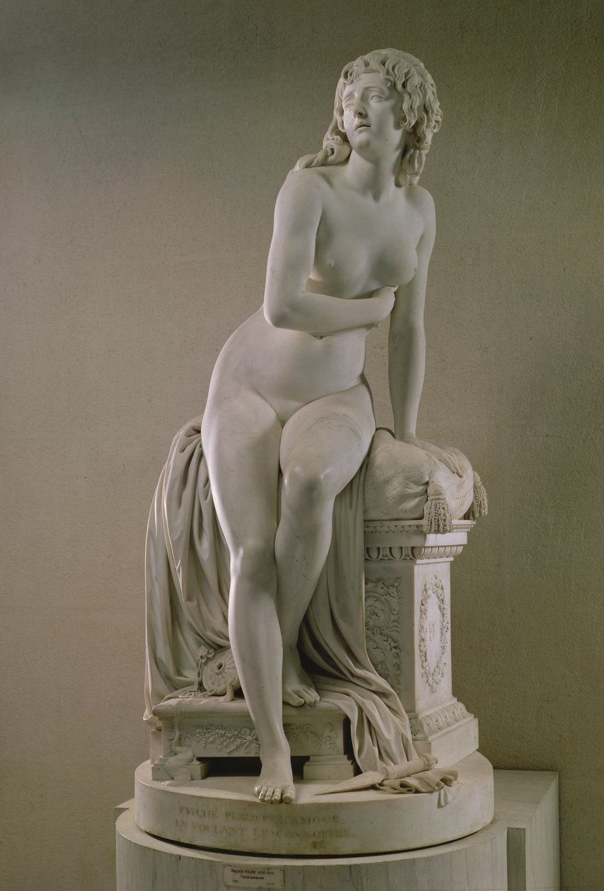 Opuštěná Psyché, 1790 (mramor) od Augustin Pajou
